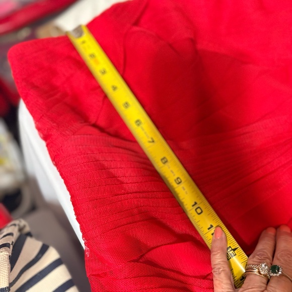 Red strapless gown is a Faviana style 7131 formal dress - Picture 9 of 9